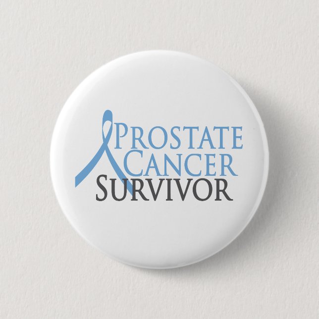 Badge Rond 5 Cm Survivant de cancer de la prostate (Devant)