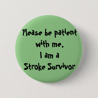 Badge Rond 5 Cm Survivant de l'AVC