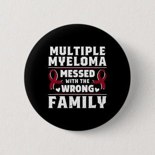 Badge Rond 5 Cm Survivant du cancer du sang, sensibilisation au my