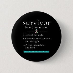 Badge Rond 5 Cm Survivant du cancer du sein métastatique