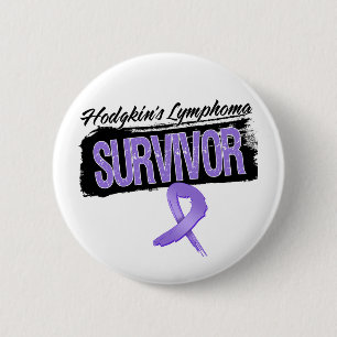Badge Rond 5 Cm Survivant frais de lymphogranulomatose maligne