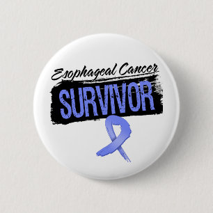 Badge Rond 5 Cm Survivant oesophagien frais de Cancer