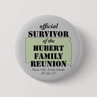 Badge Rond 5 Cm Survivant officiel (vert)