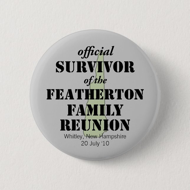 Badge Rond 5 Cm Survivant officiel (vert) (Devant)