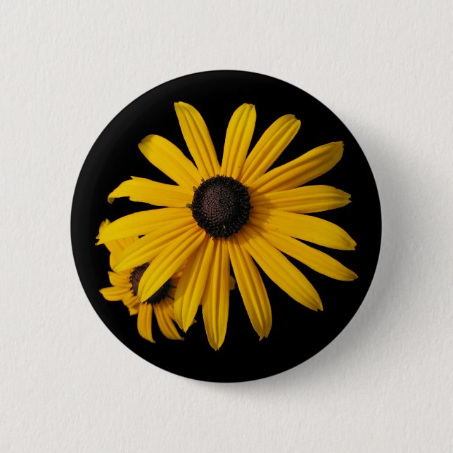 Badge Rond 5 Cm Susans aux yeux noirs (Devant)
