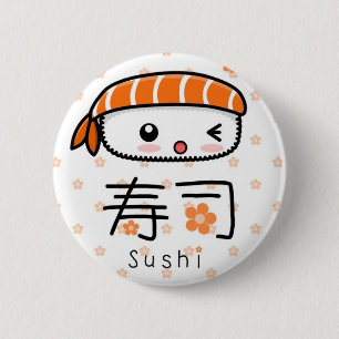 Badge Rond 5 Cm sushi