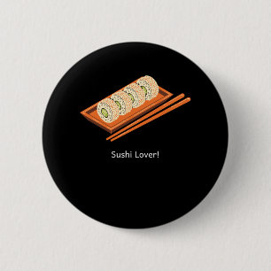 Badge Rond 5 Cm Sushi Lover