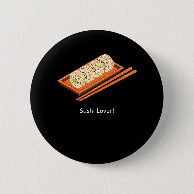 Badge Rond 5 Cm Sushi Lover (Devant)