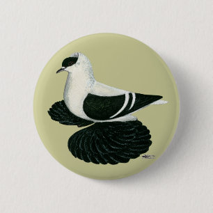 Badge Rond 5 Cm Swallow : Saxon Black White Bar