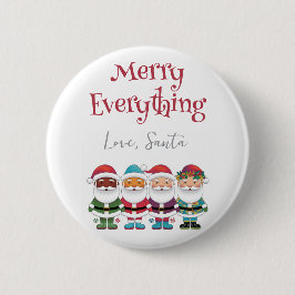 Badge Rond 5 Cm Sweet Santas