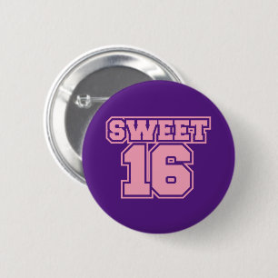 Badge Rond 5 Cm Sweet sixteen