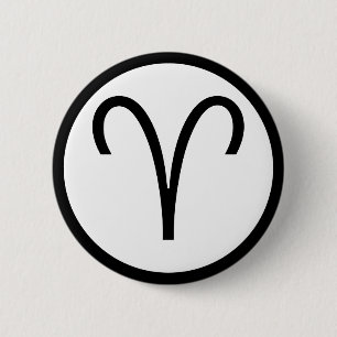 Badge Rond 5 Cm Symbole Aries