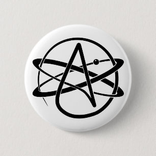 Badge Rond 5 Cm Symbole athée