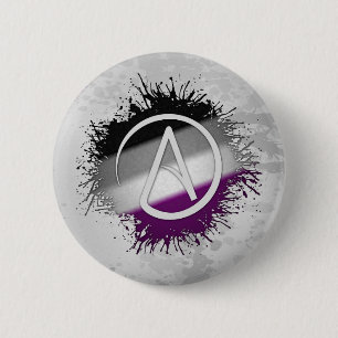 Badge Rond 5 Cm Symbole athéiste athée