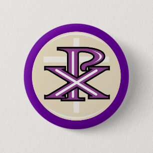 Badge Rond 5 Cm Symbole chrétien