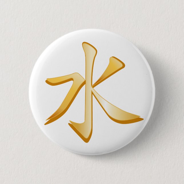 Badge Rond 5 Cm Symbole confucianisme (Devant)