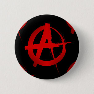 Badge Rond 5 Cm Symbole d'anarchie