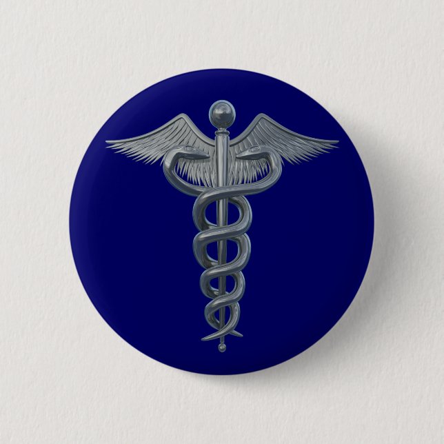 Badge Rond 5 Cm Symbole de corps médical (Devant)