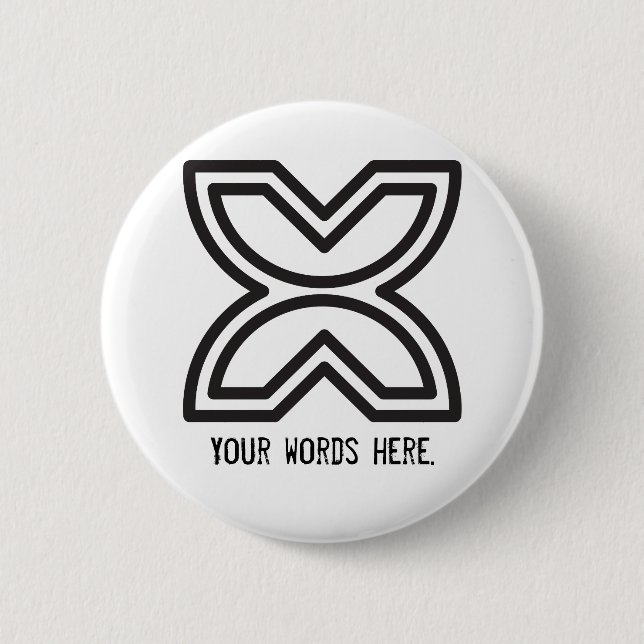 Badge Rond 5 Cm Symbole de Fawodhodie | de la liberté et de (Devant)
