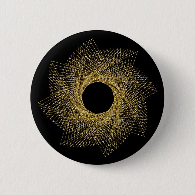 Badge Rond 5 Cm Symbole de géométrie sacrée (Devant)