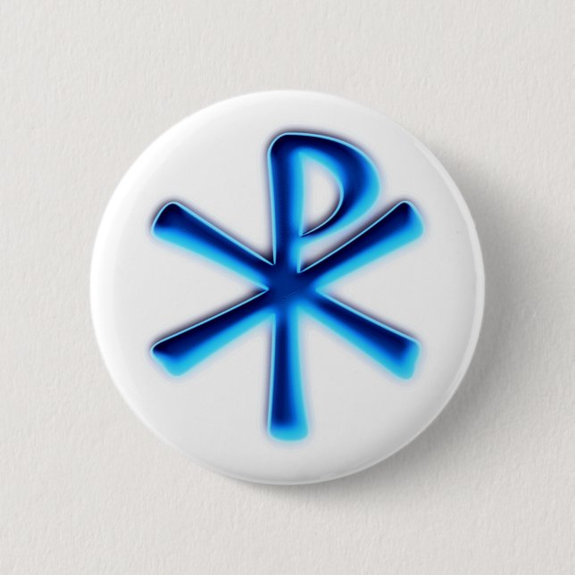 Badge Rond 5 Cm Symbole de Jésus-Christ PX (Devant)