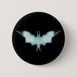Badge Rond 5 Cm Symbole de la chauve-souris Rorschach