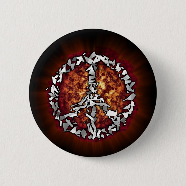 BADGE ROND 5 CM SYMBOLE DE LA PAIX (Devant)