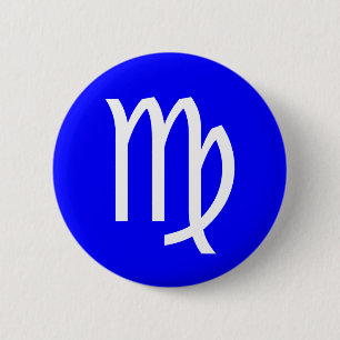Badge Rond 5 Cm Symbole de la Virgo