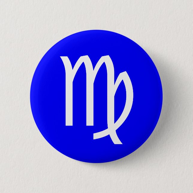 Badge Rond 5 Cm Symbole de la Virgo (Devant)