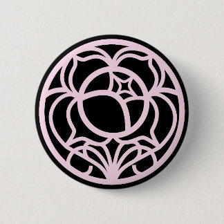 Badge Rond 5 Cm Symbole de l'anneau de la crête Rose d'Utena
