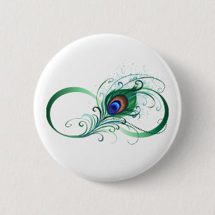 Badge Rond 5 Cm Symbole de l'Infinity