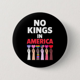 Badge Rond 5 Cm Symbole De Manifestation No Kings In America Depui