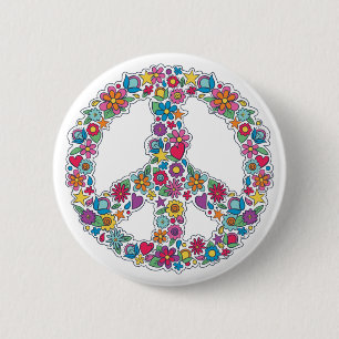 Badge Rond 5 Cm Symbole de paix