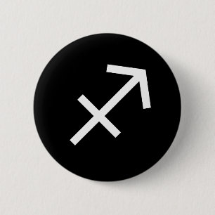 Badge Rond 5 Cm Symbole de Sagittaire