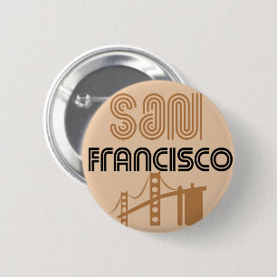 Badge Rond 5 Cm Symbole de San Francisco