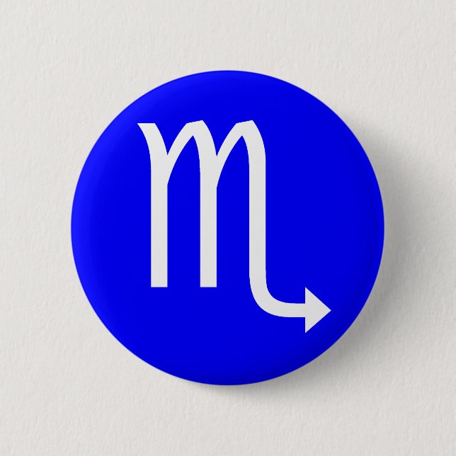 Badge Rond 5 Cm SYMBOLE DE Scorpion (Devant)