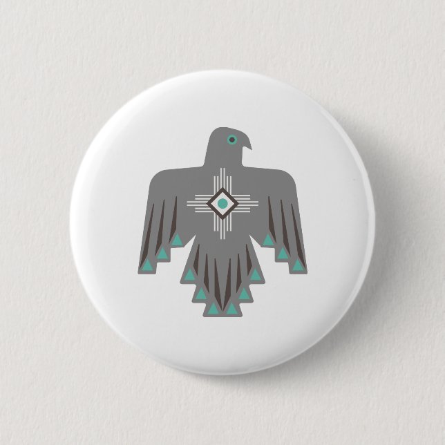 Badge Rond 5 Cm Symbole de Thunderbird (Devant)
