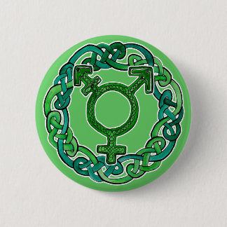 Badge Rond 5 Cm Symbole de transsexuel de Knotwork de Celtic