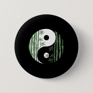 Badge Rond 5 Cm Symbole de yoga d'art Yin Yang Mboo Harmony Zen po