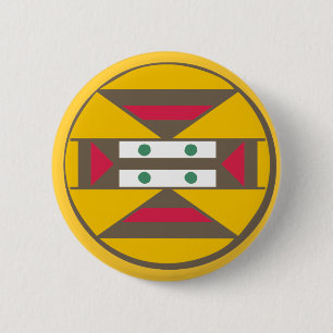 Badge Rond 5 Cm Symbole du bouclier africain shield africa