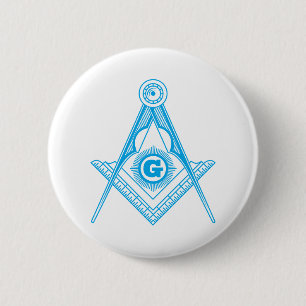Badge Rond 5 Cm Symbole franc-maçonnerie