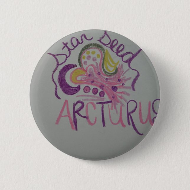 Badge Rond 5 Cm Symbole léger de langue d'Arcturian Starseed (Devant)