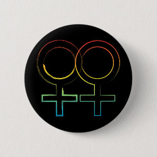 Badge Rond 5 Cm symbole lesbien