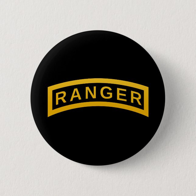 Badge Rond 5 Cm SYMBOLE MILITAIRE DU RANGER DE L'Armée (Devant)