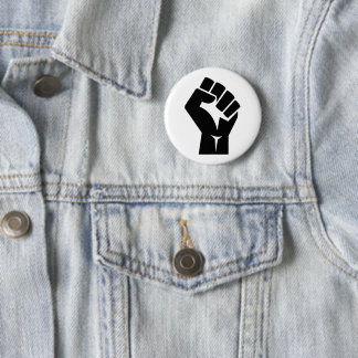 Badge Rond 5 Cm Symbole noir de matière vitale