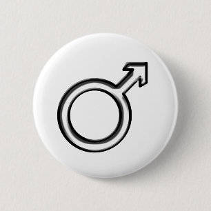 Badge Rond 5 Cm Symbole pour homme