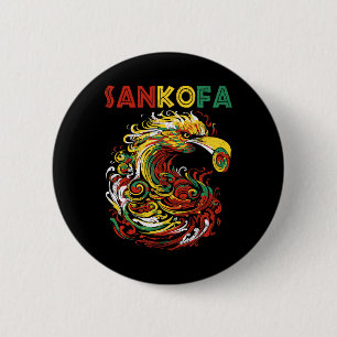 Badge Rond 5 Cm Symbole Sankofa JunetDix Ghana Sankofa Adinkra