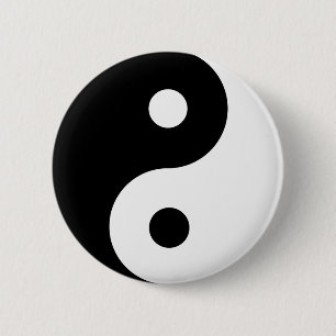 Badge Rond 5 Cm Symbole spirituel du Yin Yang