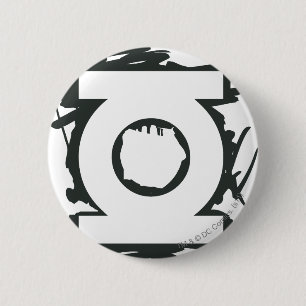 Badge Rond 5 Cm Symbole vert de marqueur de lanterne