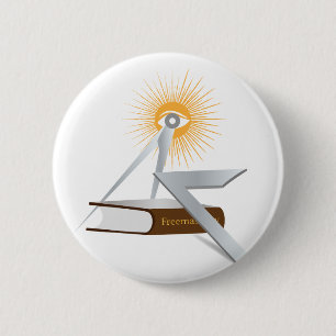 Badge Rond 5 Cm Symboles de franc-maçonnerie